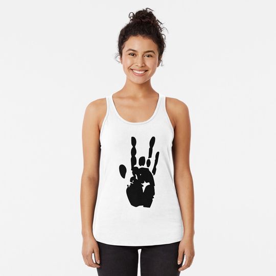 Retro Jerry Garcia's Hand Grateful Racerback Tank Top