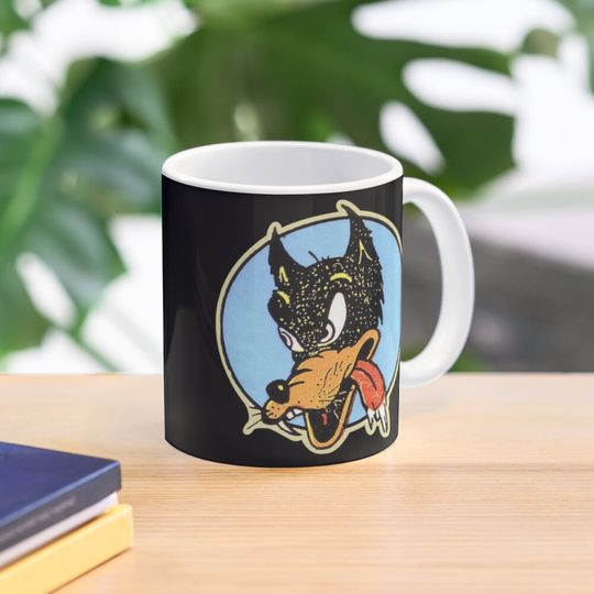 Lone Wolf Jerry Garcia Men's Black Tee Coffee Mug