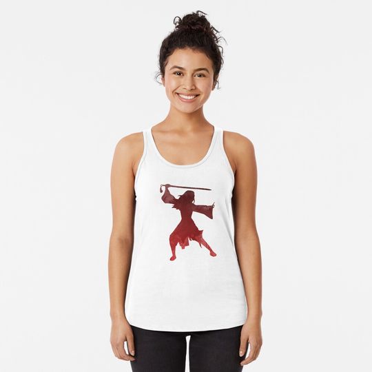 Princess Inspired Silhouette Racerback Tank Top