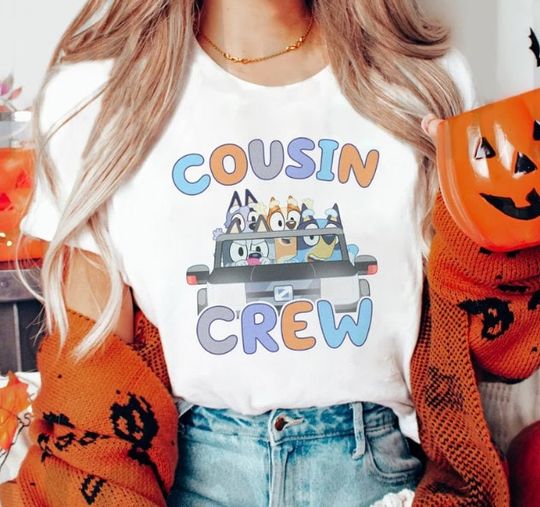BlueyDad Cousin Crew Shirt, BlueyDad Heeler Family Shirt, BlueyDad Muffin Shirt