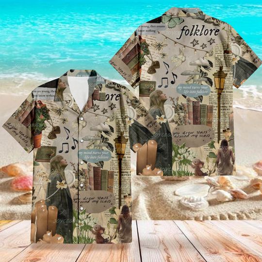 Discover Taylor Lover Eras Tour Hawaiian Shirt, Taylor Button Shirt, Disney Mickey Floral