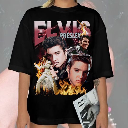 Elvis Presley Vintage 90s Shirt, Elvis Presley T-Shirt,Gift For Him and Her , Elvis Presley Graphic Tee