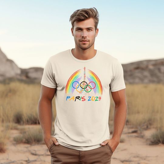 Discover Olympic games 2024 T-shirt Pride Rainbow colors shirt - olympics tshirt