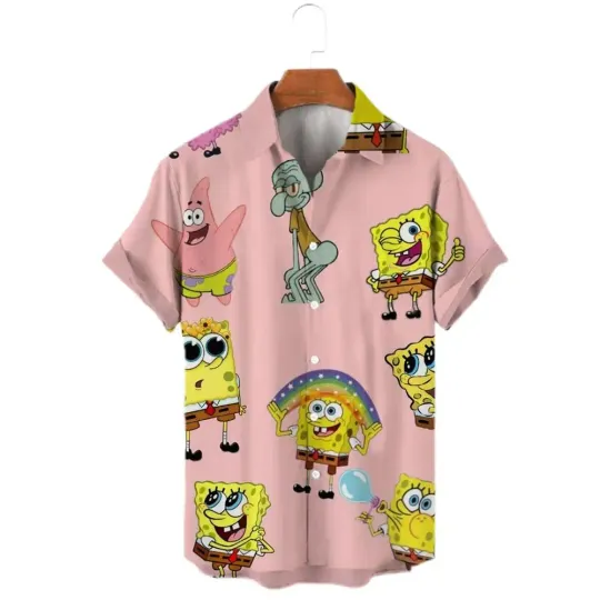 Funny Cute Spongebob Hawaiian Shirt