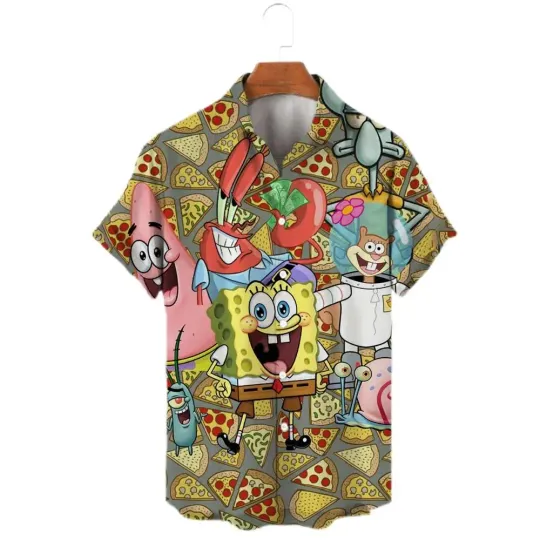 Funny Spongebob and Friends Hawaiian Shirt