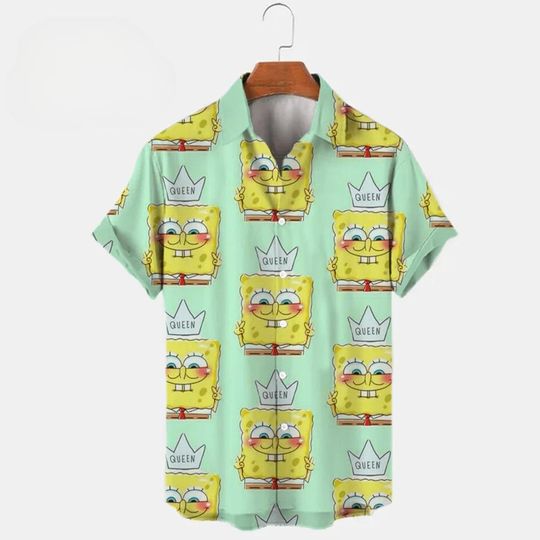 Funny Queen Spongebob Hawaiian Shirt