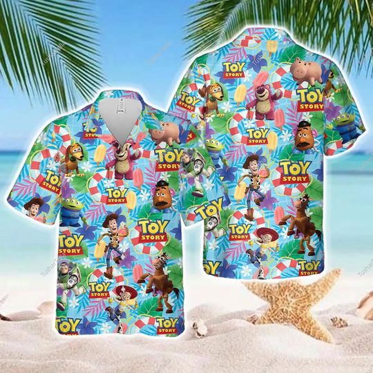 Disney Buzz Lightyear Astro Blaster Hawaiian Shirt