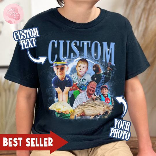 Custom 90s Vintage Fishing Bootleg Shirt, Retro Summer Fishing Bootleg Shirt