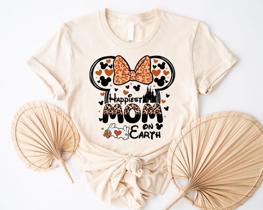 Disney Happiest Mom On Earth Shirt, Minnie Mouse Mom Shirt