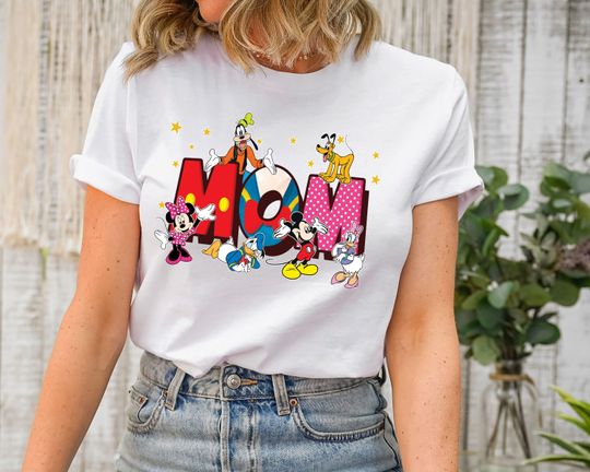Discover Disney Mom Shirt, Mickey Friends, Mom Shirt, Mother's Day, Gift For Mom