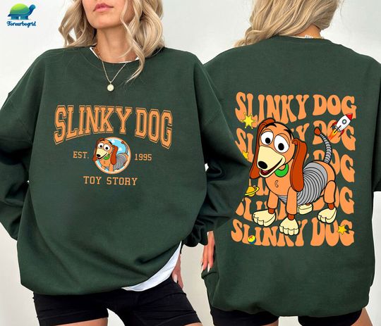 Disney Slinky Dog Toy Story Double Sided Sweatshirt