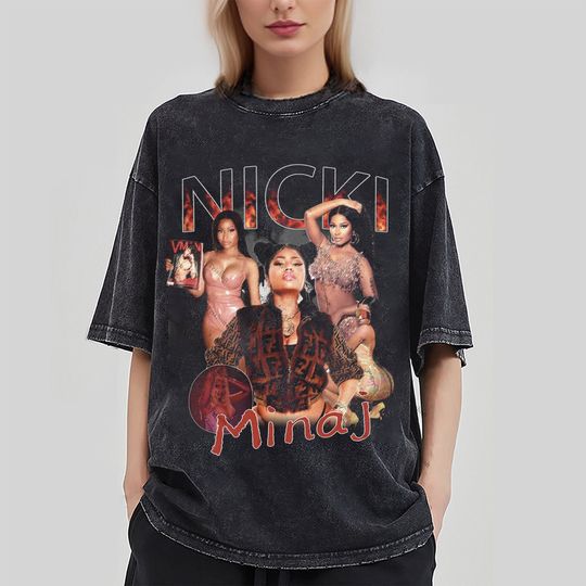 Nicki Minaj T-Shirt, Rapper Nicki Minaj Retro 90's Fan Gift