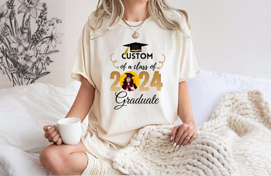 Comfort Colors Custom Senior Shirt, Personalized Graduation