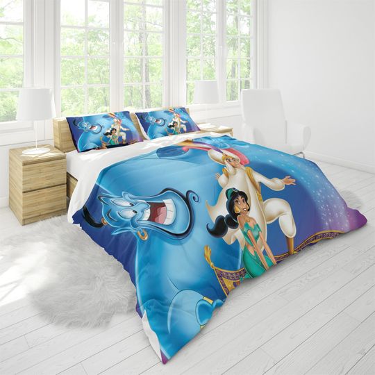 Princess Jasmine Bedding Set, Aladdin Bedding Set, Bedding Set