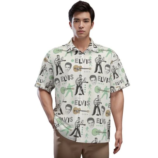 Discover King of Rock n Roll Elvis Presley Hawaiian Shirt
