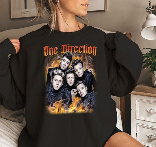 One Direction Sweatshirt, retro Best Rock Music shirt