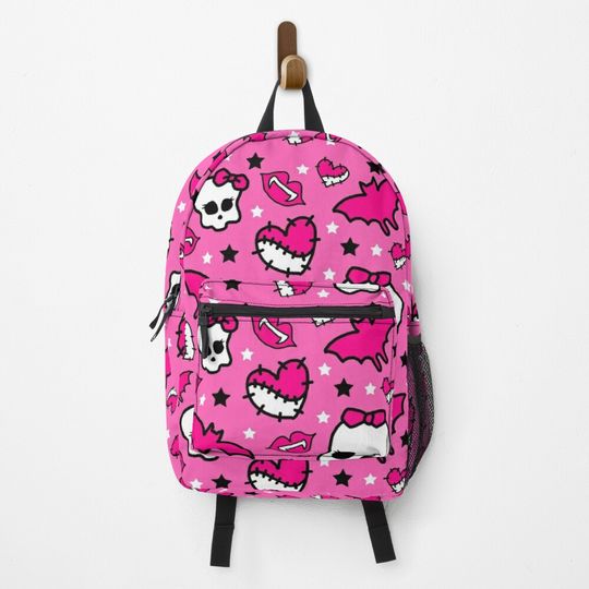 Monster High Pretty Pink Pattern Backpack