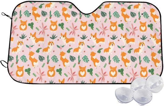 Discover Lovely Corgi Car Sunshade, Corgi Lovers Gifts