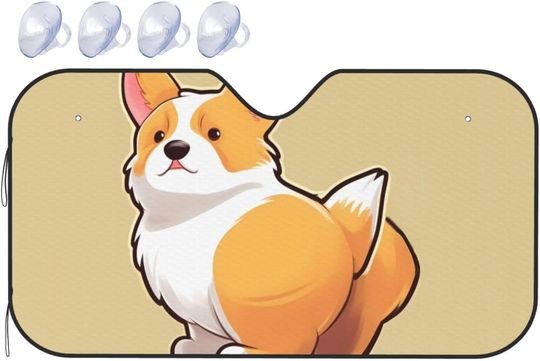 Corgi Car Sunshade, Corgi Lovers Gifts