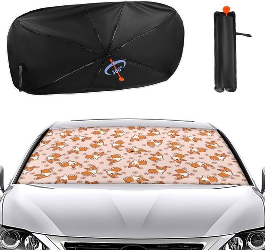 Corgi Car Sunshade, Corgi Lovers Gifts