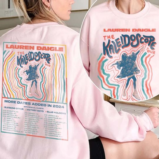 Discover 2024 Lauren Daigle The Kaleidoscope Tour 2024 Sweatshirt