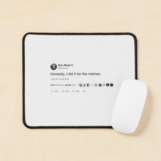 Discover Elon Musk Mouse Pad, Funny Mouse Pad