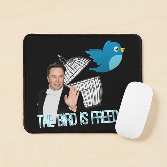 twitter is free by elon musk Mouse Pad