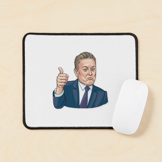 Elon Musk Mouse Pad, Funny Mouse Pad