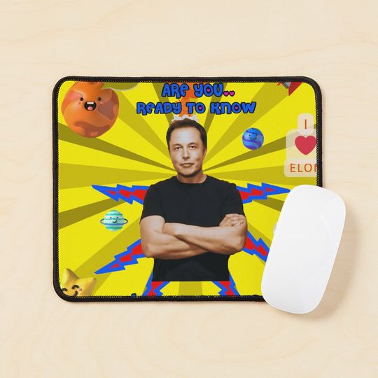I Love Elon Mouse Pad, Elon Musk Mouse Pad