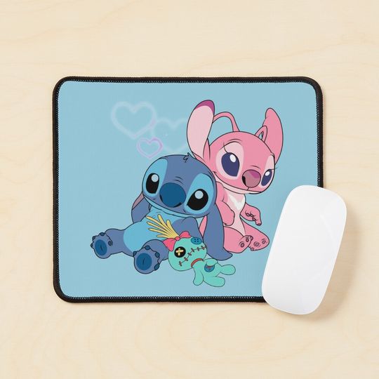 Discover Stitch & Angel & Scrump Mouse Pad