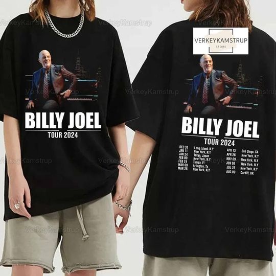 Billy Joel World Tour 2024 Shirt, Billy Joel 2024 Concert Shirt