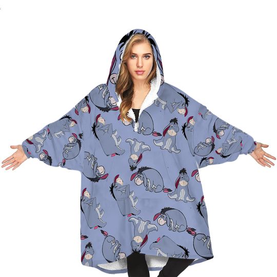 Girls Disney Eeyore Winnie The Pooh Blanket Hoodie