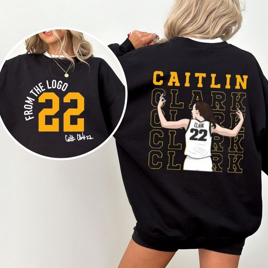 Caitlin Clark Double Sided Shirt, American Clark 22 Basketball, Caitlin Clark Fan Gift