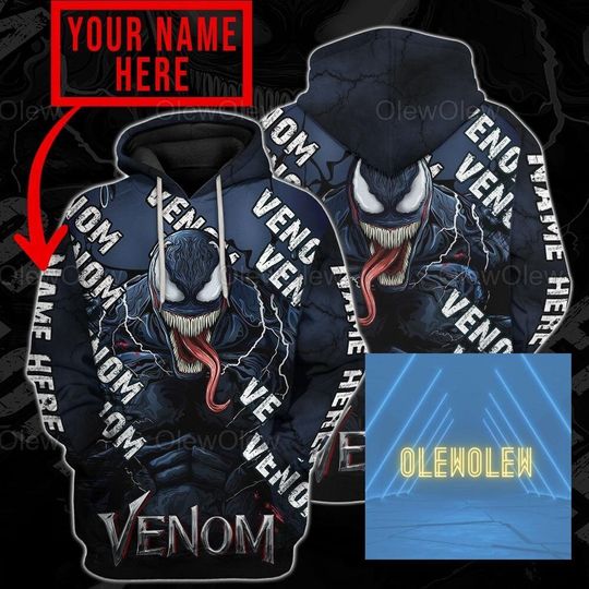 Custom Venom Hoodie, Venom Hoodie, Venom Hoodie, Venom Hoodie