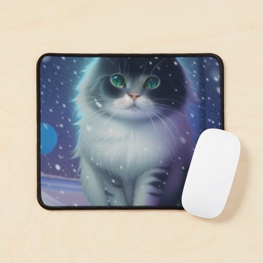 Hello kitty winter | Cat Christmas Mouse Pad