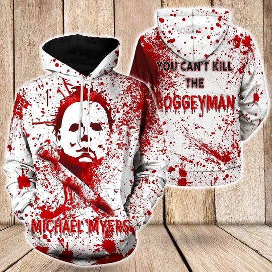 Michael Myers Hoodie, Michael Myers 3D Hoodie, Michael Myers Hoodie, Horror Hoodie