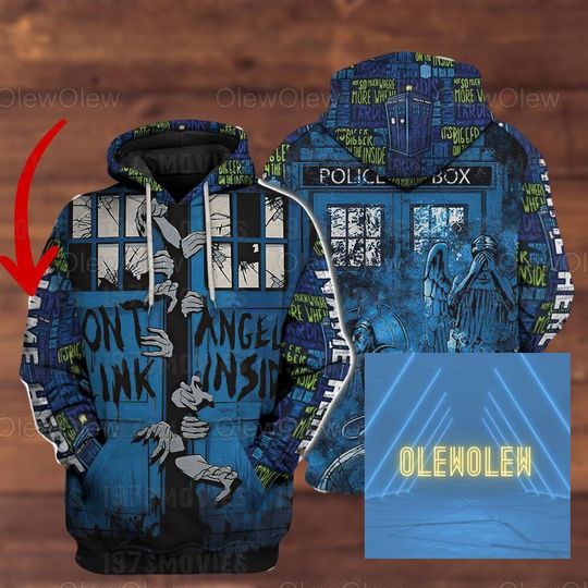 Custom Doctor Who Tardis Police Box Hoodie, Dr Who T-Shirt, Doctor Who Hoodie