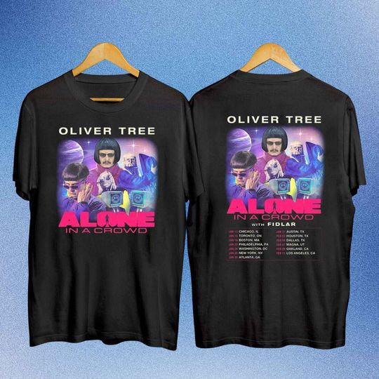 Oliver Tree Alone In a Crowd 2024 Tour Double Sided Shirt