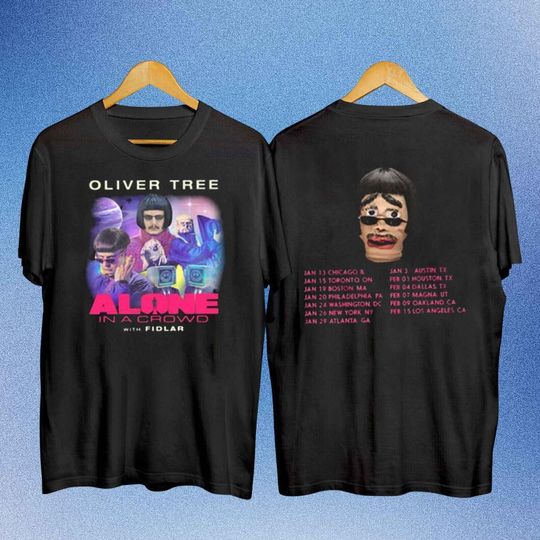 Oliver Tree Alone in a Crowd 2024 Tour Double Sided Shirt