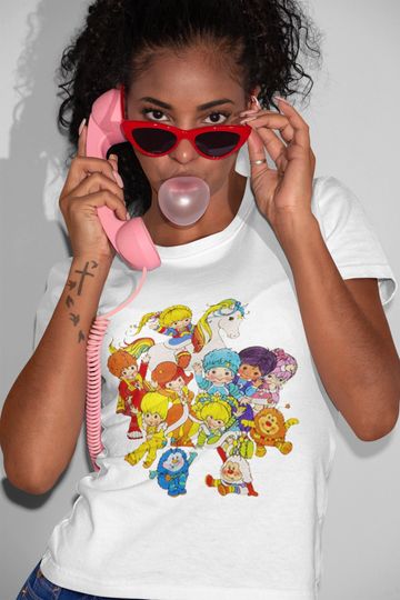 Rainbowbrite And Friends Unisex Ultra Cotton Tee, 80s Cartoon Tee, Rainbowbrite Gift