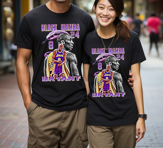 Retro Kobe Bryant T-Shirt, Vintage Bootleg Basketball Shirt