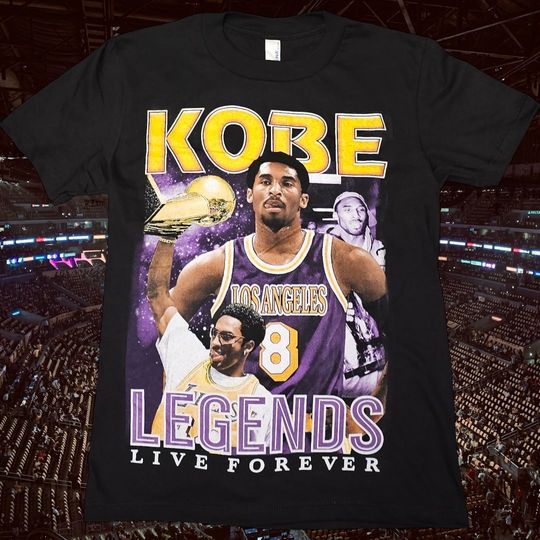 Young Kobe Bryant #8 Legends Live Forever T-shirt