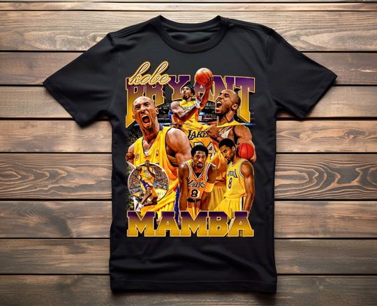 Kobe Bryant Graphic shirt, Basketball Bootleg Shirt