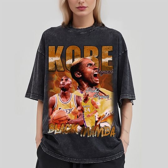 Kobe Bryant Vintage T-Shirt, Kobe Bryant Homage Graphic Shirt