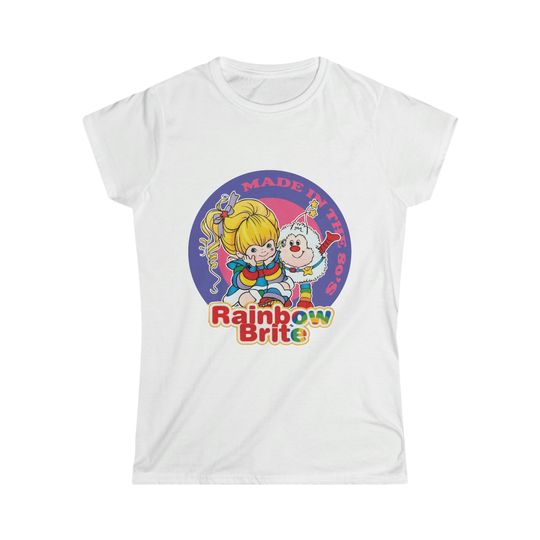 Retro Rainbow Brite - Made in the 80's Women's Softstyle Tee