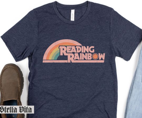 Reading rainbow shirt love to read tee for her funny