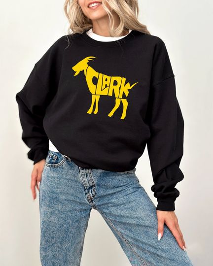 Discover Caitlin Clark Sweetshirt The Goat Sweetshirt Hawks Hoops,Unisex Sweetshirt