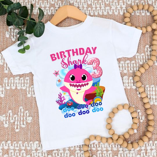 Baby Shark Family, Custom Baby Shark, Baby Shark Birthday Custom Shirt
