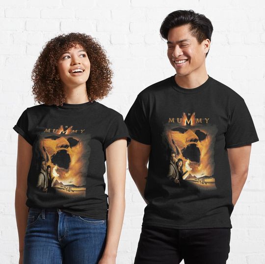 Discover Funny Gift American Mummy Fantasy Brendan Action Movie Retro Wave Classic T-Shirt