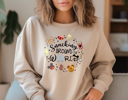 Discover Snacking Around the World Disney Snacks Sweatshirt